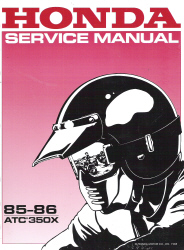 Free honda 350x service manual #5