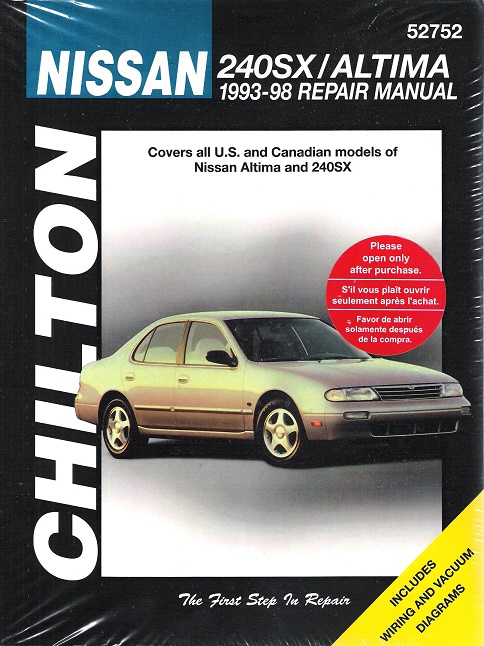 1993 - 1998 Nissan 240SX & Altima Chilton's Total Car Care Manual