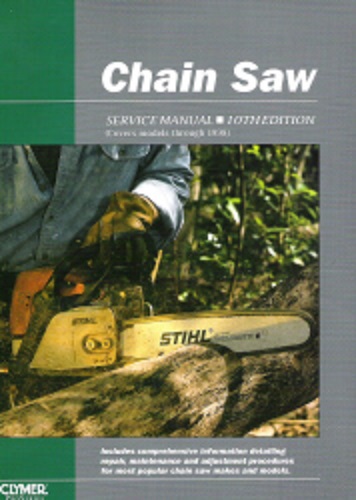 Chain Saw Clymer Service Manual