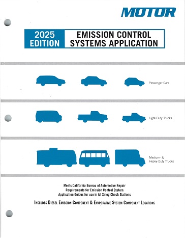 1976 - 2025 MOTOR Emission Control Systems Application Manual - Cars, Light, Medium & Heavy Duty Vehicles