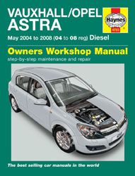 2004 - 2008 Vauxhall, Opel Astra Diesel Haynes Repair Manual