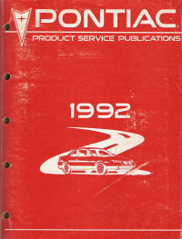 1992 Pontiac Dealer Service Bulletins & Dealer Product Campaign Bulletins Manual- All Models