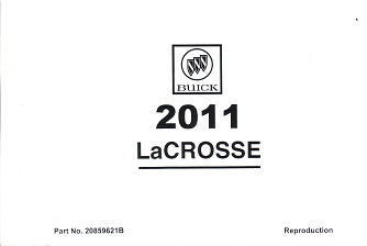 2011 Buick LaCrosse Owner's Manual