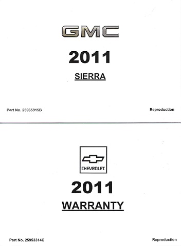 2011 GMC Sierra Factory Owner's Manual Portfolio