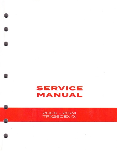 2006 - 2024 Honda TRX250EX & TRX250X Factory Service Manual - OEM