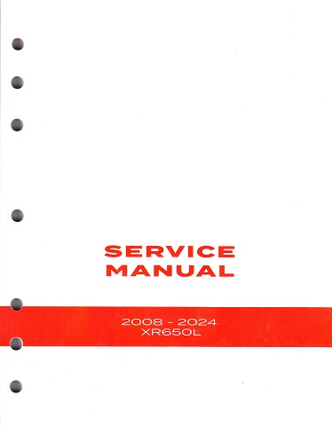 2008 - 2024 Honda XR650L Factory Service Manual - OEM