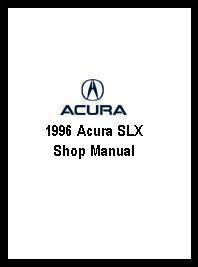 1996 Acura SLX Shop Manual