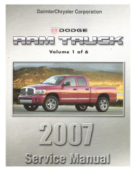 2007 Dodge Ram Truck Factory Service Manual - 6 Volume Set