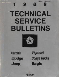 1989 Chrysler Technical Bulletins Manual