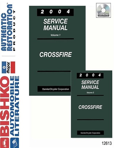 2004 Chrysler Crossfire Factory Service Manual Reproduction - CD-ROM