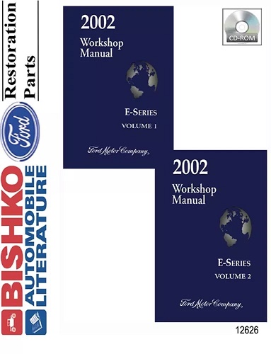 2002 Ford E Series Factory Service Manual 2 Volume Set Reproduction - CD-ROM