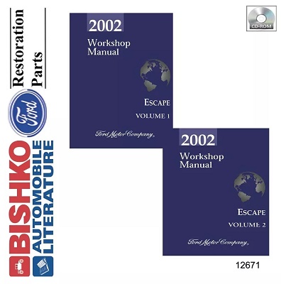 2002 Ford Escape Factory Service Manual Reproduction - CD-ROM