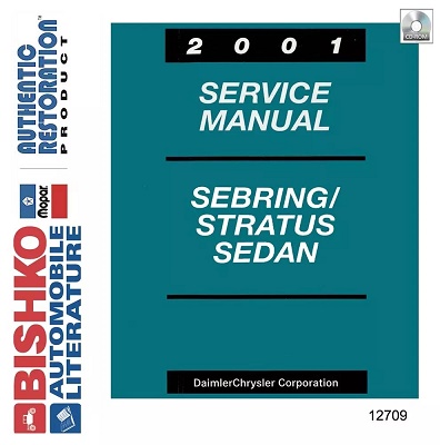 2001 Chrysler Sebring & Dodge Stratus Sedan Factory Service Manual Reproduction - CD-ROM