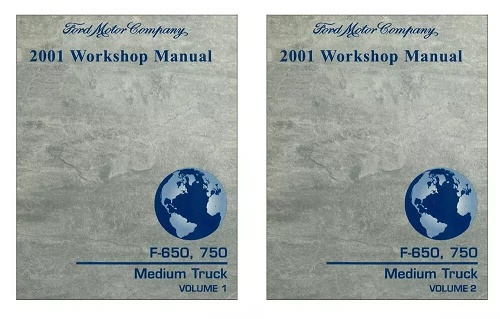 2001 Ford F-650 & F-750 Medium Truck Factory Service Manual Reproduction