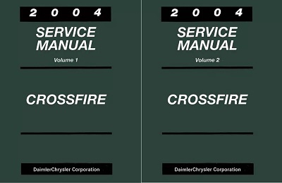 2004 Chrysler Crossfire Factory Service Manual Reproduction - 2 Volume Set