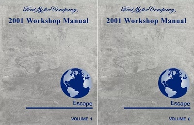 2001 Ford Escape Factory Service Manual Reproduction