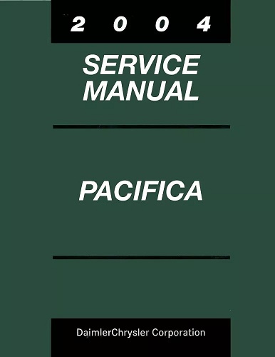 2004 Chrysler Pacifica Factory Service Manual Reproduction