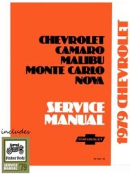 1979 Chevrolet Camaro, Malibu, Monte Carlo & Nova Factory Shop Manual on CD-ROM