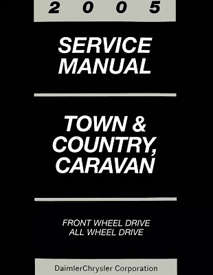 2005 Chrysler Town & Country, Dodge Caravan Factory Service Manual Reproduction