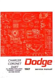 1967 Dodge Car Charger, Coronet and Dart Factory Service Manual on CD-ROM