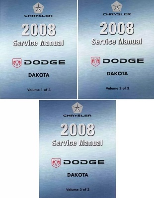 2008 Dodge Dakota Factory Service Manual Reproduction - 3 Volume Set