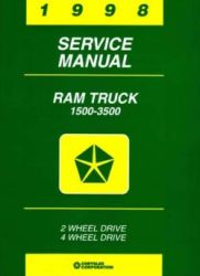 1998 Dodge Ram Truck Factory Service Manual on CD-ROM