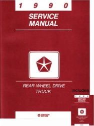 1990 Dodge Ram Truck Light Duty, Including Diesel, Factory Service Manual on CD-ROM