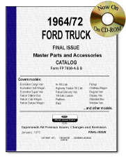 1964 - 1972 Ford Truck Master Parts and Accessories Factory Catalog CD