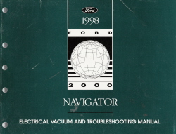 1998 Lincoln Navigator Electrical and Vacuum and Troubleshooting Manual