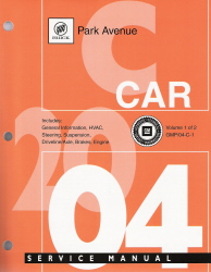 2004 Buick Park Avenue Factory Service Manual - 2 Vol. Set