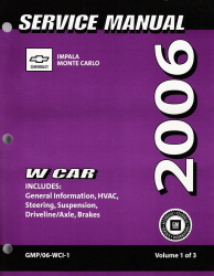 2006 Chevrolet Impala and Monte Carlo Service Manual