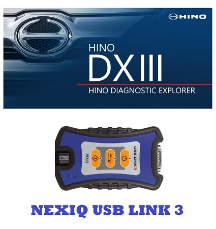 2005 - Present Hino DXIII Diagnostic eXplorer Software w/ USB Link 3