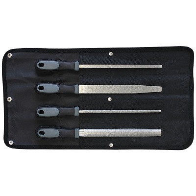 IPA Tools 8-Inch Diamond File Set, 4 Pc.