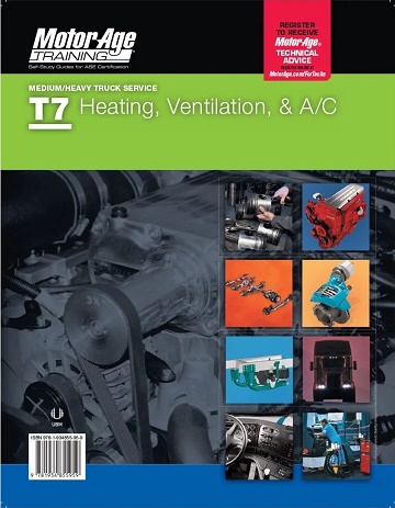 ASE T7 (Medium/Heavy Duty Truck) Heating Ventilation and Air Conditioning MotorAge Test Prep Manual - Softcover