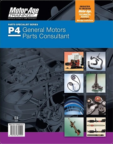 ASE P4 (Parts Specialist) General Motors Automobile Parts Specialist MotorAge Test Prep Manual - Softcover