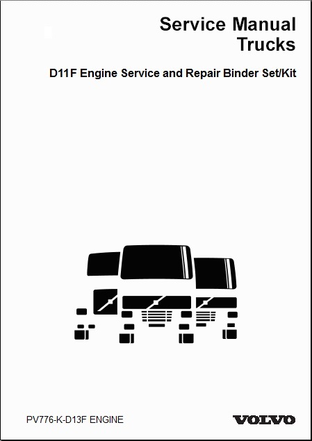 Volvo Truck D11F Engine Service and Repair Manual - 2 Volume Set 