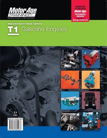 ASE T1 (Medium/Heavy Duty Truck) Gasoline Engines MotorAge Test Prep Manual - Softcover