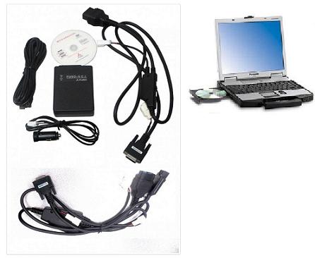 1999-2010 Mitsubishi FUSO Truck M.U.T. III Software, VCI & Cables Factory Scan Tool & Panasonic CF-53