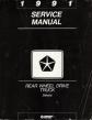 1991 Dodge Dakota Rear Wheel Drive Truck Service Manual