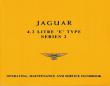 Jaguar 4.2 Litre E Type Series 2 Operating, Maintenance And Service Handbook